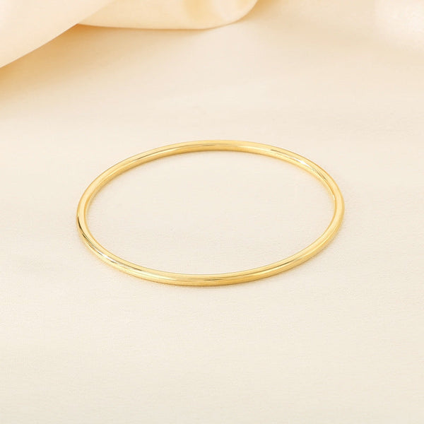 3mm smooth plain circular ring bracelet with multiple layers for wearing wristbands and accessories