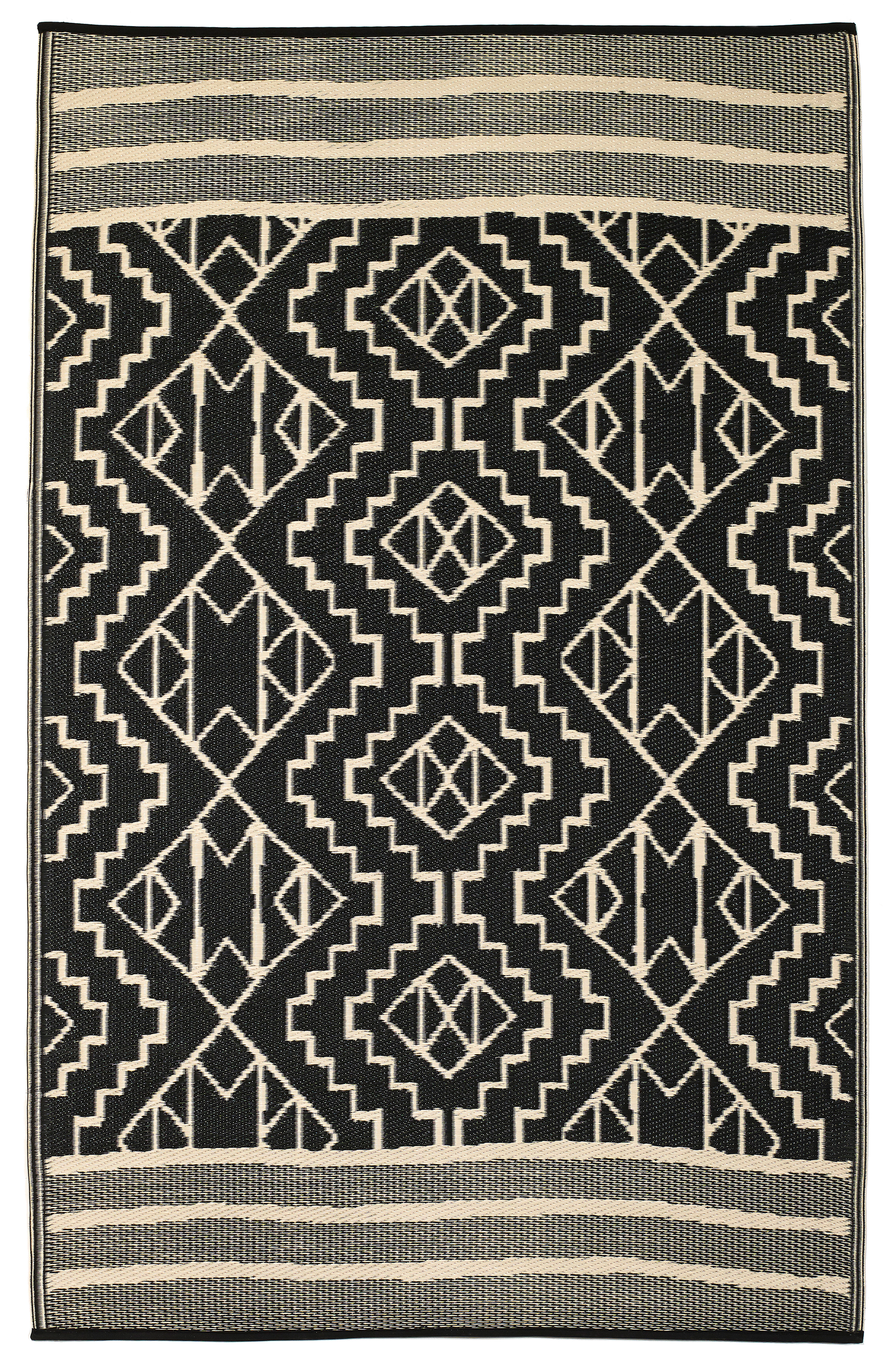 Kilimanjaro - Black Outdoor Rug for Patio FINAL SALE