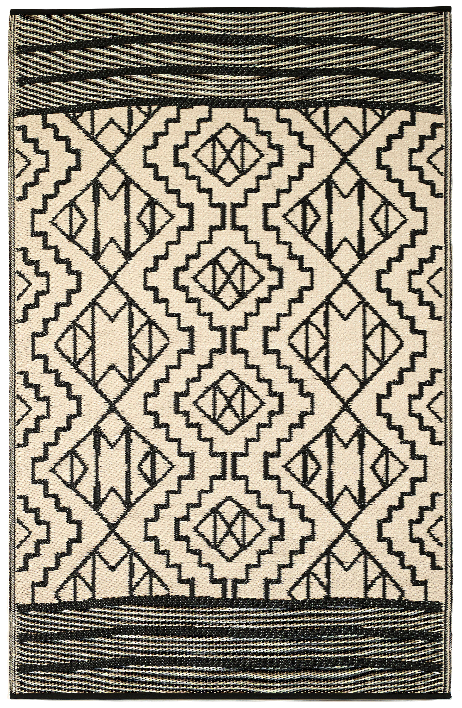 Kilimanjaro - Black Outdoor Rug for Patio FINAL SALE