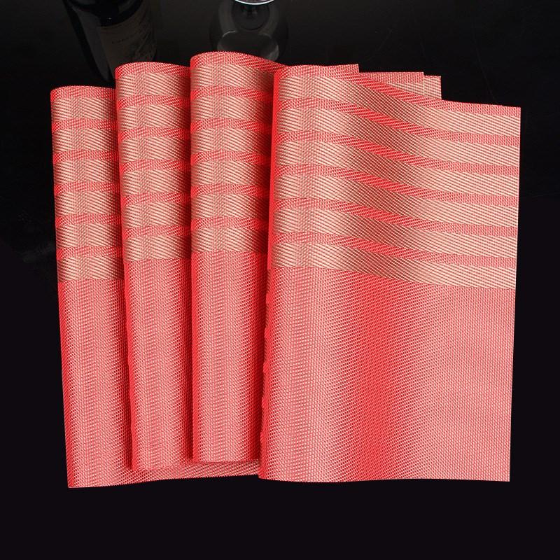 Modern Chinese Style Placemats with Insulation Pad Set of Four