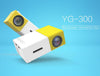 HD 1080P Mini Mini Projector - Yellow / US