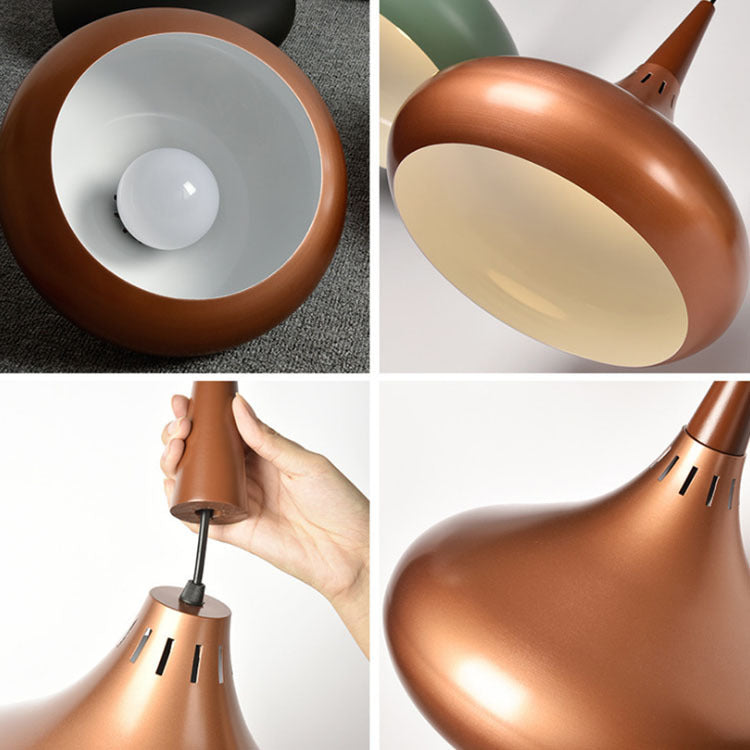 Decorative Lamps And Lanterns Modern And Simple Single Head Solid Wood Chandelier Decorbites