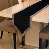 Simple New Chinese Style Piece Solid Color Table Runner - Black / 32X210cm