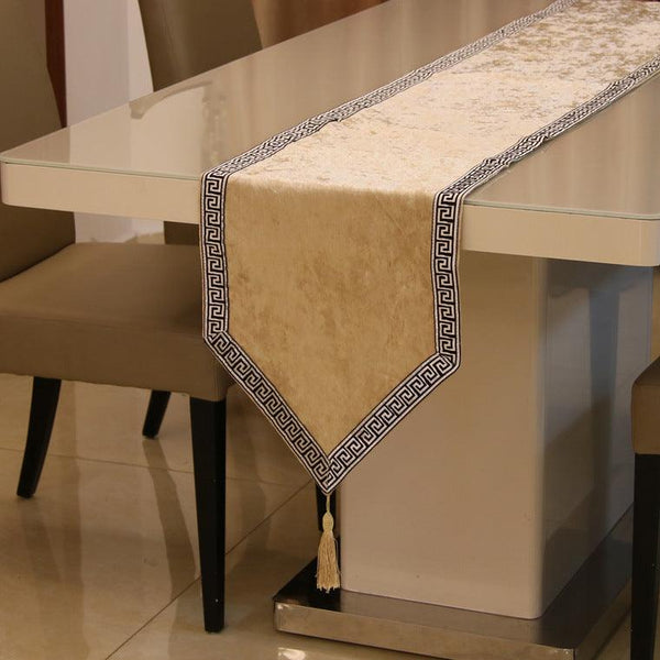 Simple New Chinese Style Piece Solid Color Table Runner