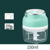 Portable Electric Mini Garlic Cutter Masher Vegetable Fruit Meat Food Chopper Grinder - 150ml