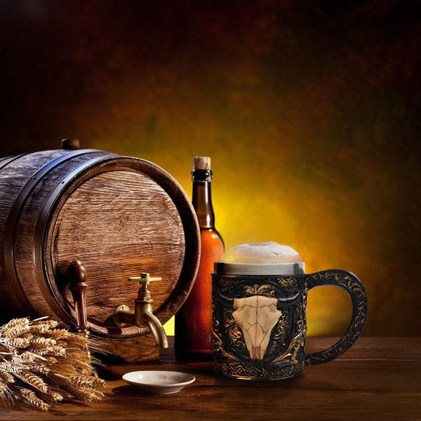 Sheep Skull 3D Coffee Mugs Stainless Steel 350ml