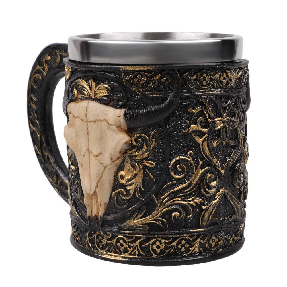 Sheep Skull 3D Coffee Mugs Stainless Steel 350ml