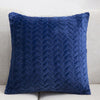 Flannel Solid Color Throw Pillow Sofa Cover Cushion Cover Nordic Style Simple Style - Royal Blue / 45x45cm