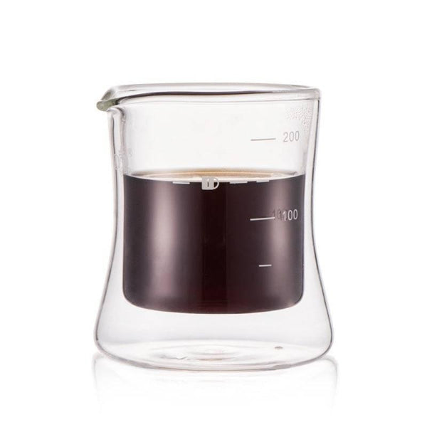 Double Glass Cake Type Coffee Pot Creation