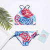 Girls Swimsuit Kids Swimwear Cute Print Kids Bikini Sets Girls Swimsuits Two Piece Bathing Suit Sets 3D Printed Swimwear Ruffle Style Children Swimwear Kids Beach Wear 2-16 Year