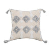 Hand-embroidered Tufted Throw Pillow Fringed Pillow Waist Pillow Case - A1A / 45x45cm without core