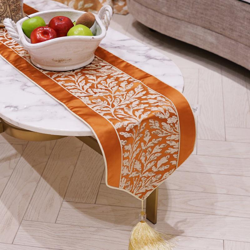 Elegant Chinese-Style Cotton Table Runner