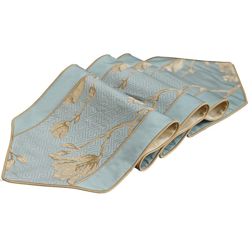 Elegant Chinese-Style Cotton Table Runner