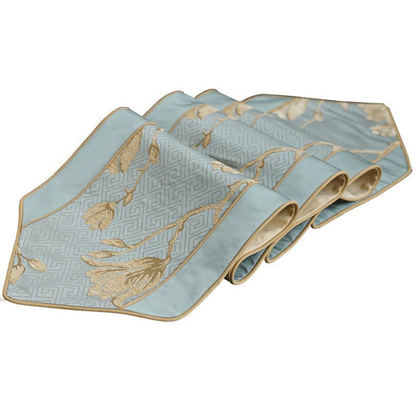 Elegant Chinese-Style Cotton Table Runner