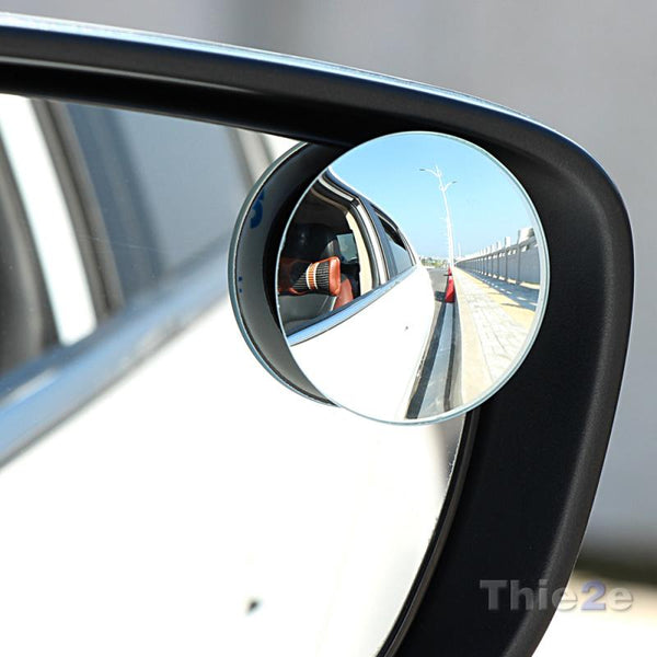 1 pair 360 Degree frameless ultrathin Wide Angle Round Convex Blind Spot mirror for parking Rear view mirror - Gifts for You 'n Me
