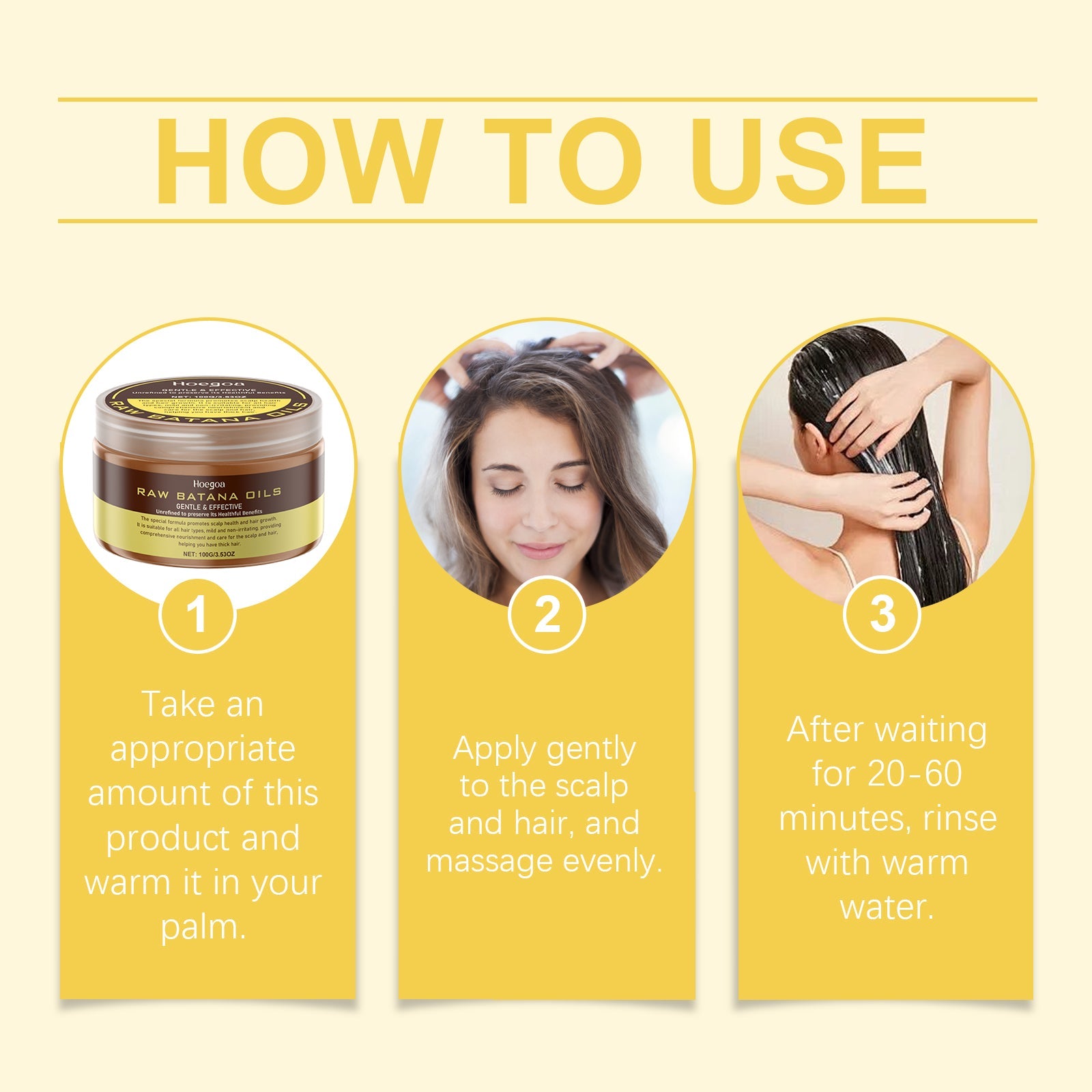 Batana Hair Care Cream Gently Nourishes Hair, Brightens Hair, Softens And Lustrous Hair Care Cream