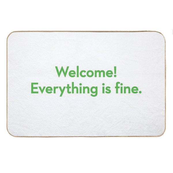 Welcome! Everything Is Fine - The Good Place Bath Mat