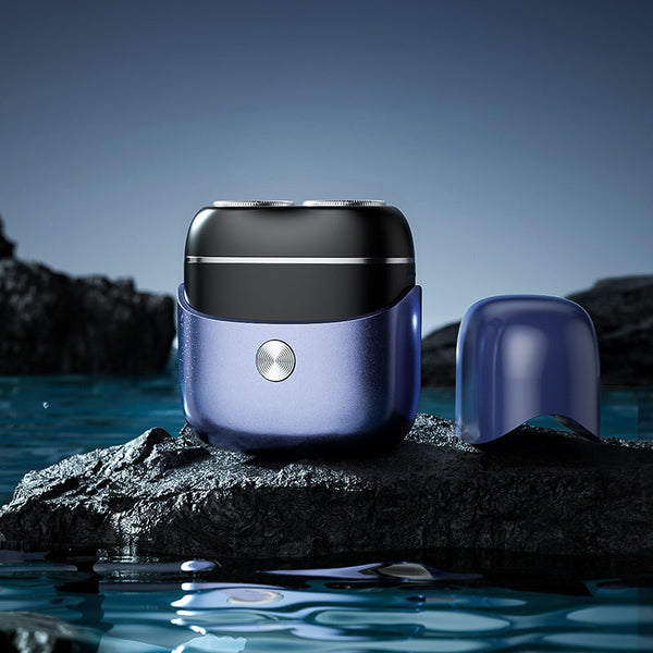Mini electric shaver with full body water washing and dual head magnetic shaver for men portable for home use