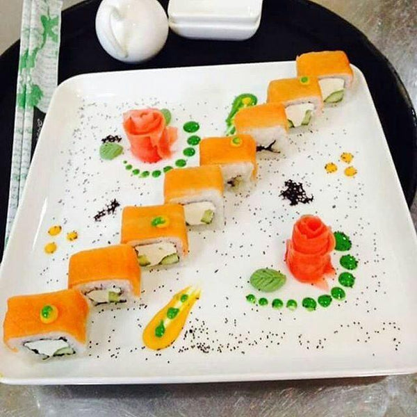 Large White Square Dish 12