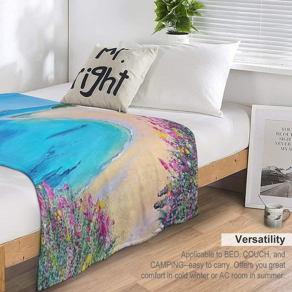 Rock , Daymer Bay, Cornwall UK Versatility Throw Blanket