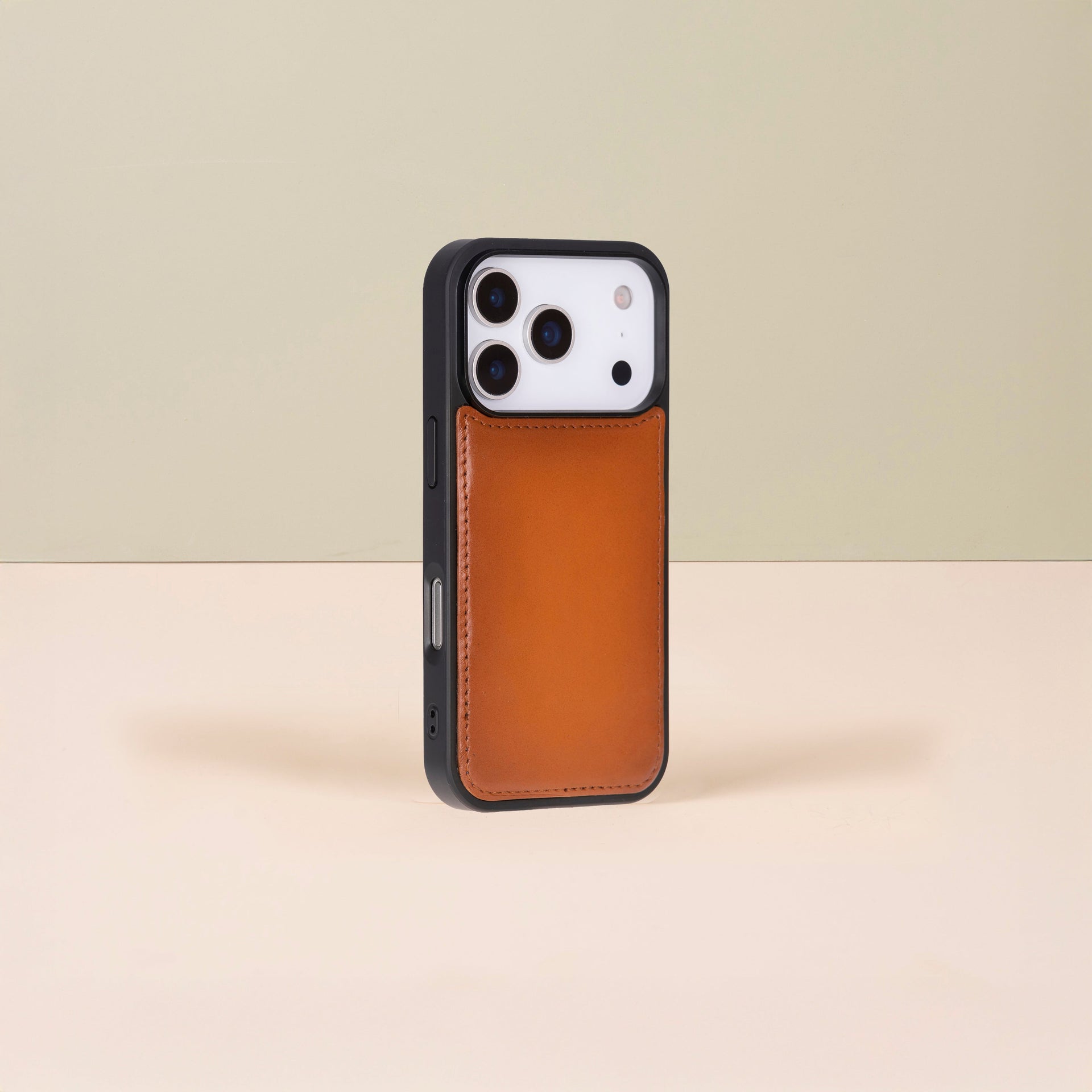 Leather iPhone 17 Pro Max Wallet Case – Rustic Brown - Austin