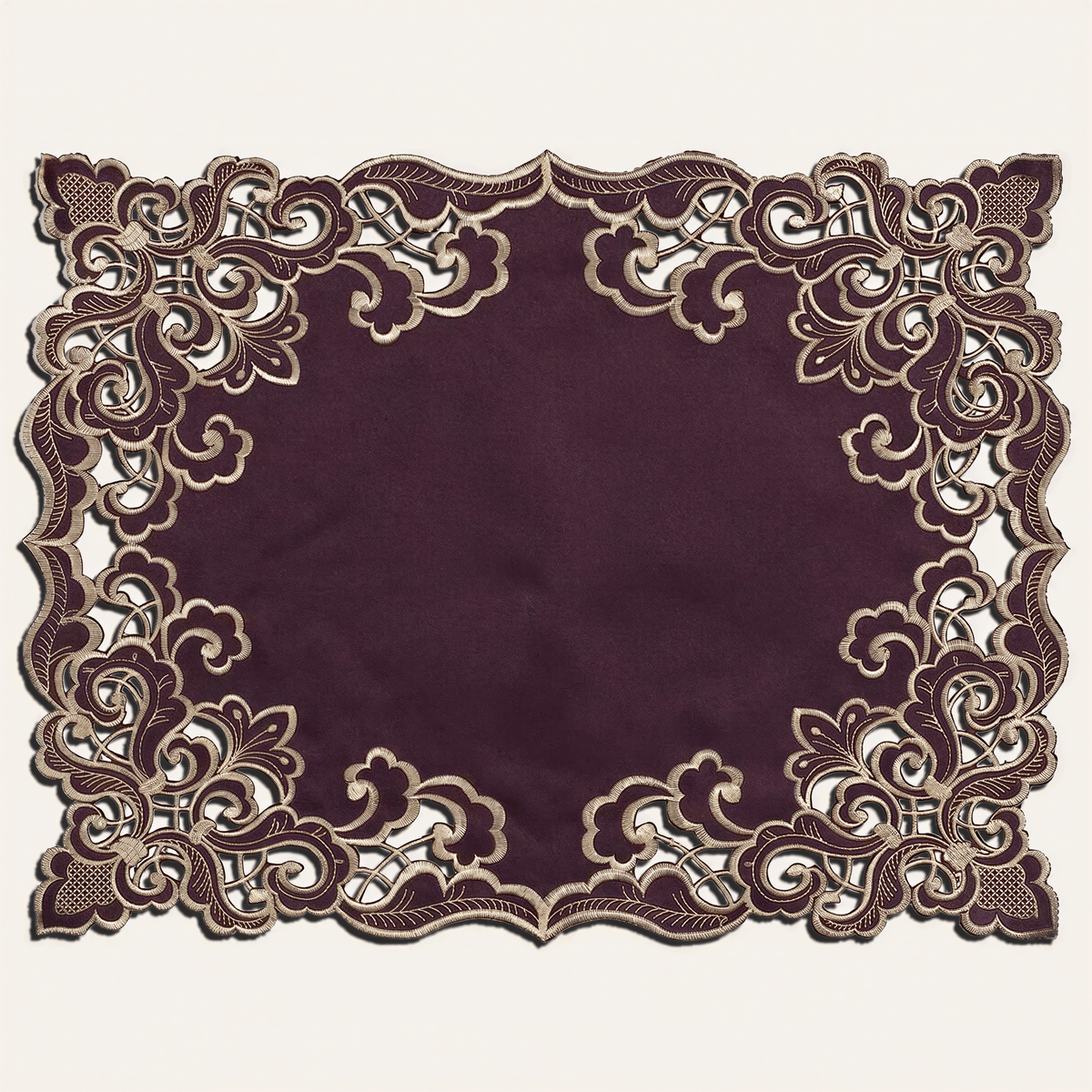 Purple Gold Placemats – Amethyst Haze, 12x18 Inch