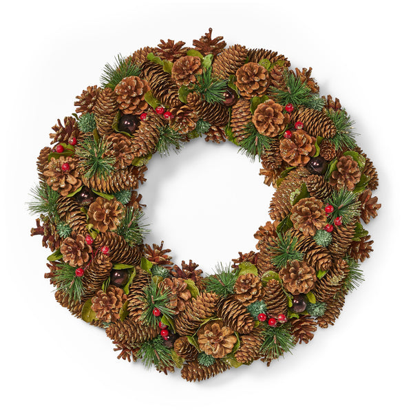 *CLEARANCE SALE* 18.5'' PINE CONE WREATH - Gifts for You 'n Me