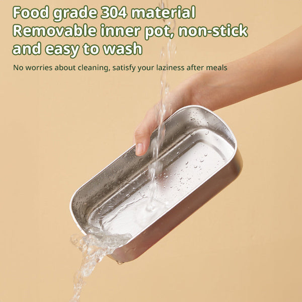 900ML Portable Electric Lunch Box for Office Workers. Self - heating, steaming, cooking, with heat preservation