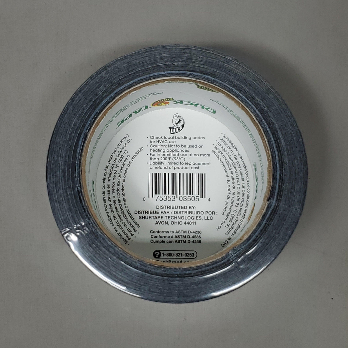 SHURTAPE DUCK TAPE 6 Rolls of Black Duct Tape 1.88