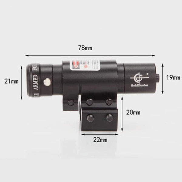 Mini Infrared Laser Sight Adjustable Red Laser Sight Up And Down, Left And Right, Card Slot Width Interchangeable