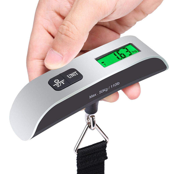 1pc 110lb/50kg Digital Handheld Luggage Hanging Baggage Scale, hand Scale, Mini Portable Electronic Scale, Express Scale With Backlight LCD Display, Travel Must Haves DSers Fulfillment
