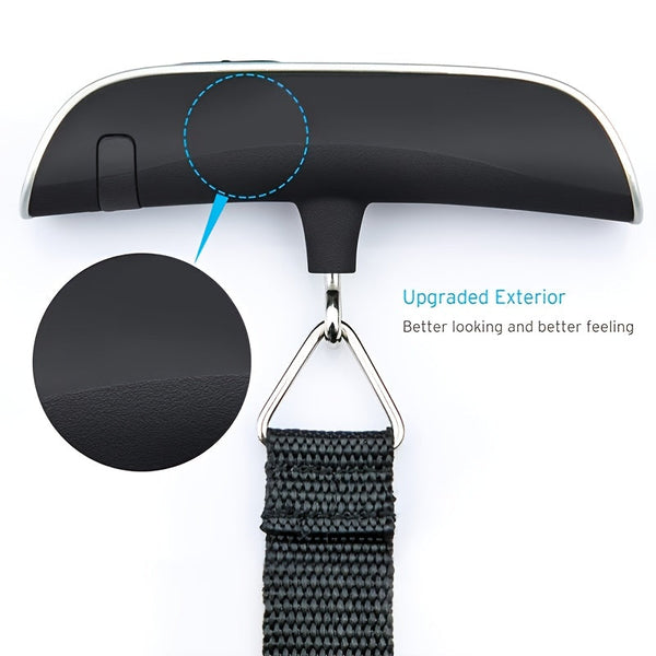 1pc 110lb/50kg Digital Handheld Luggage Hanging Baggage Scale, hand Scale, Mini Portable Electronic Scale, Express Scale With Backlight LCD Display, Travel Must Haves DSers Fulfillment