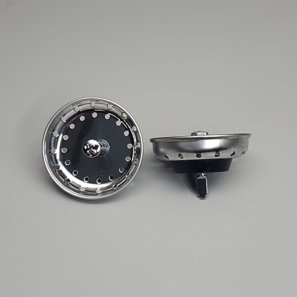 KEENEY 2 PK Strainer Baskets Fixed Post Stainless Steel Finish 3.5