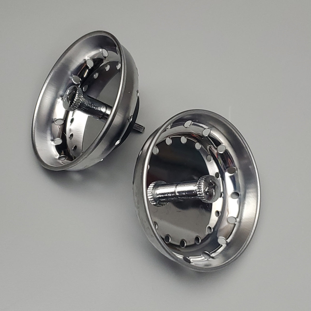 KEENEY 2 PK Strainer Baskets Fixed Post Stainless Steel Finish 3.5