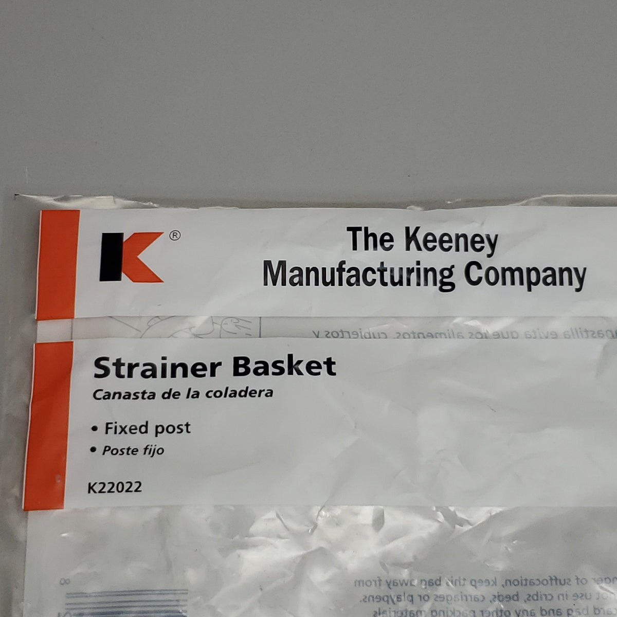 KEENEY 2 PK Strainer Baskets Fixed Post Stainless Steel Finish 3.5