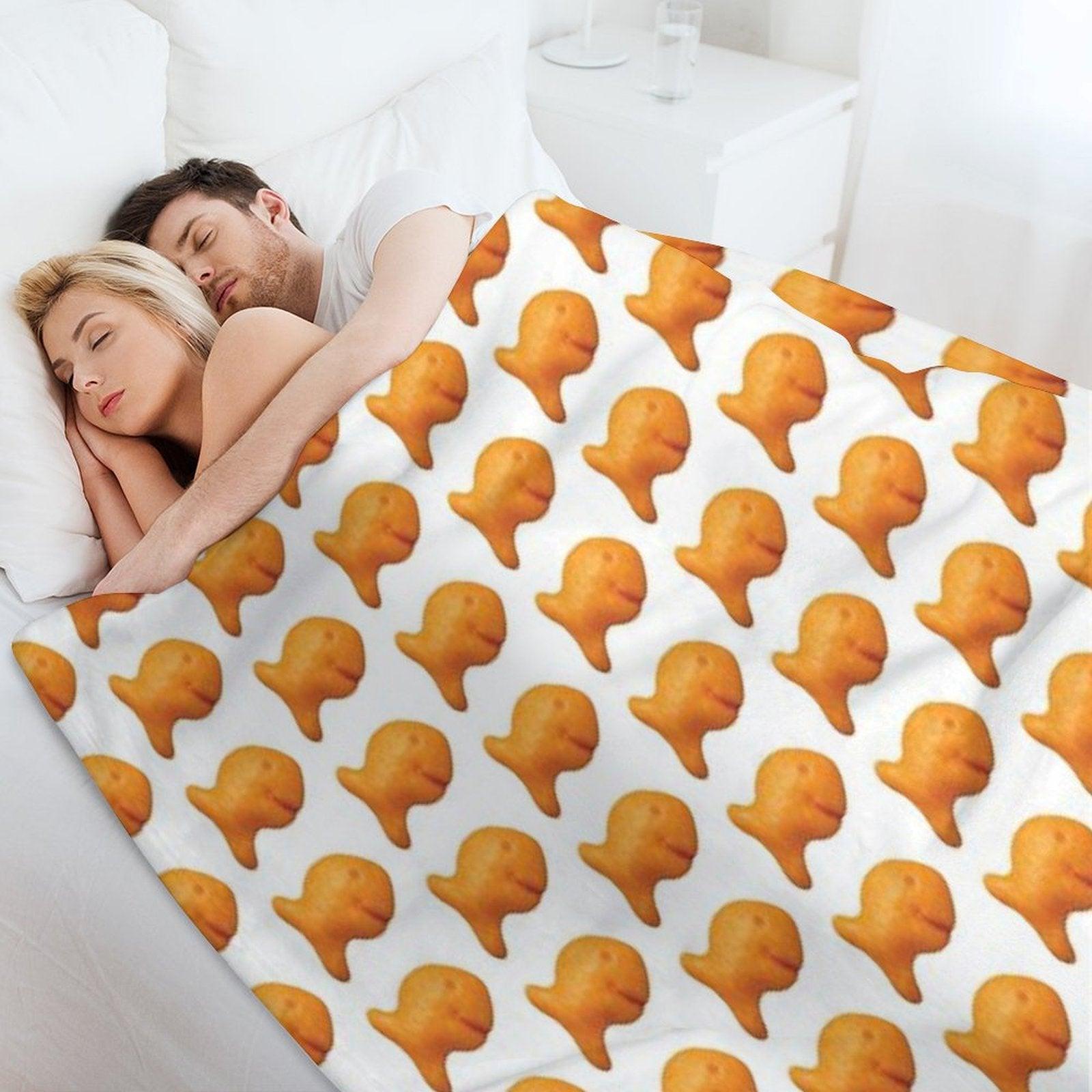 Goldfish Cracker Throw Blanket