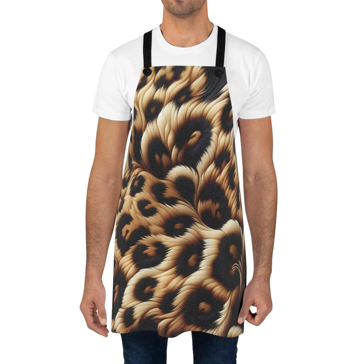 Luxe Animal Print Apron for Cooking, Baking, and Grilling, Perfect Gift for Foodies, Chef Apron, Kitchen Decor, Unique Gift