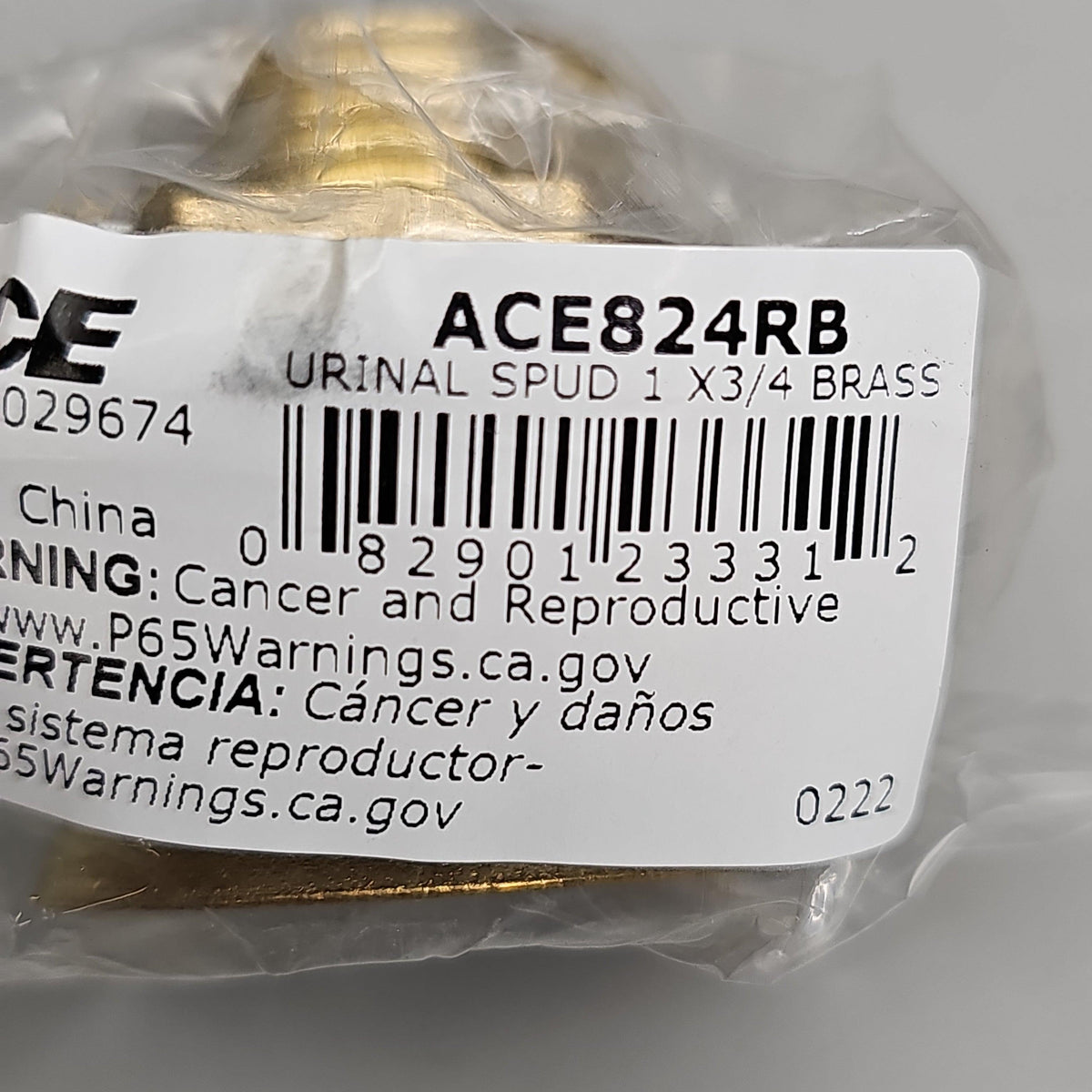 ACE Urinal Spud 1 x 3/4