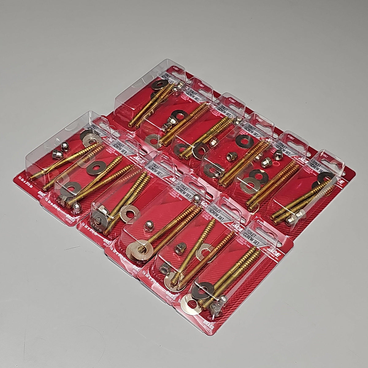 ACE HARDWARE Toilet Screw Set 12-Pk 1/4