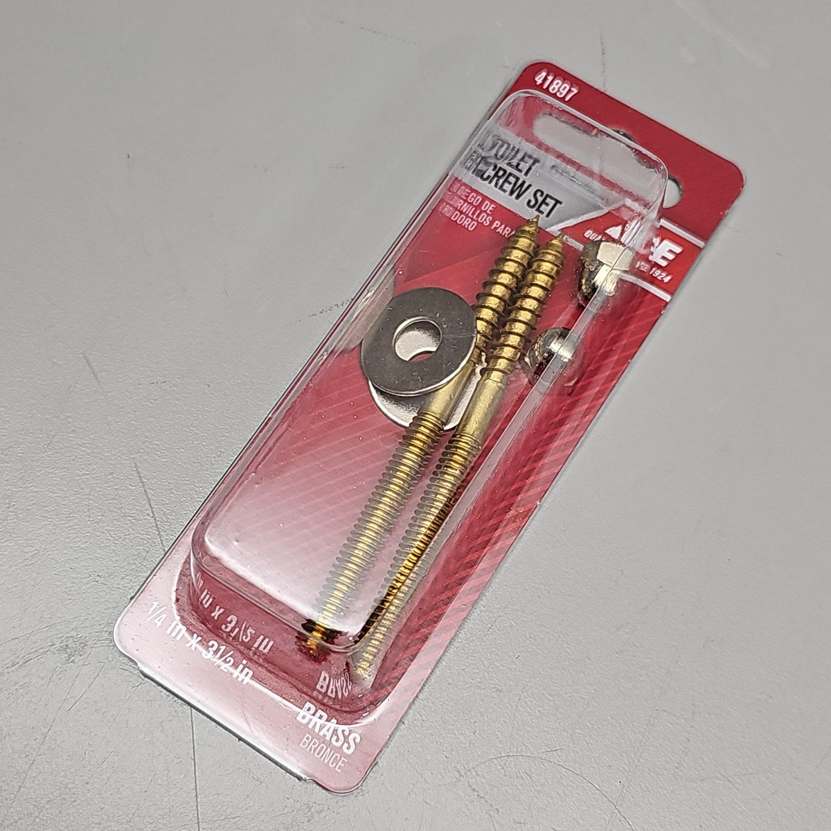 ACE HARDWARE Toilet Screw Set 4-Pk 1/4