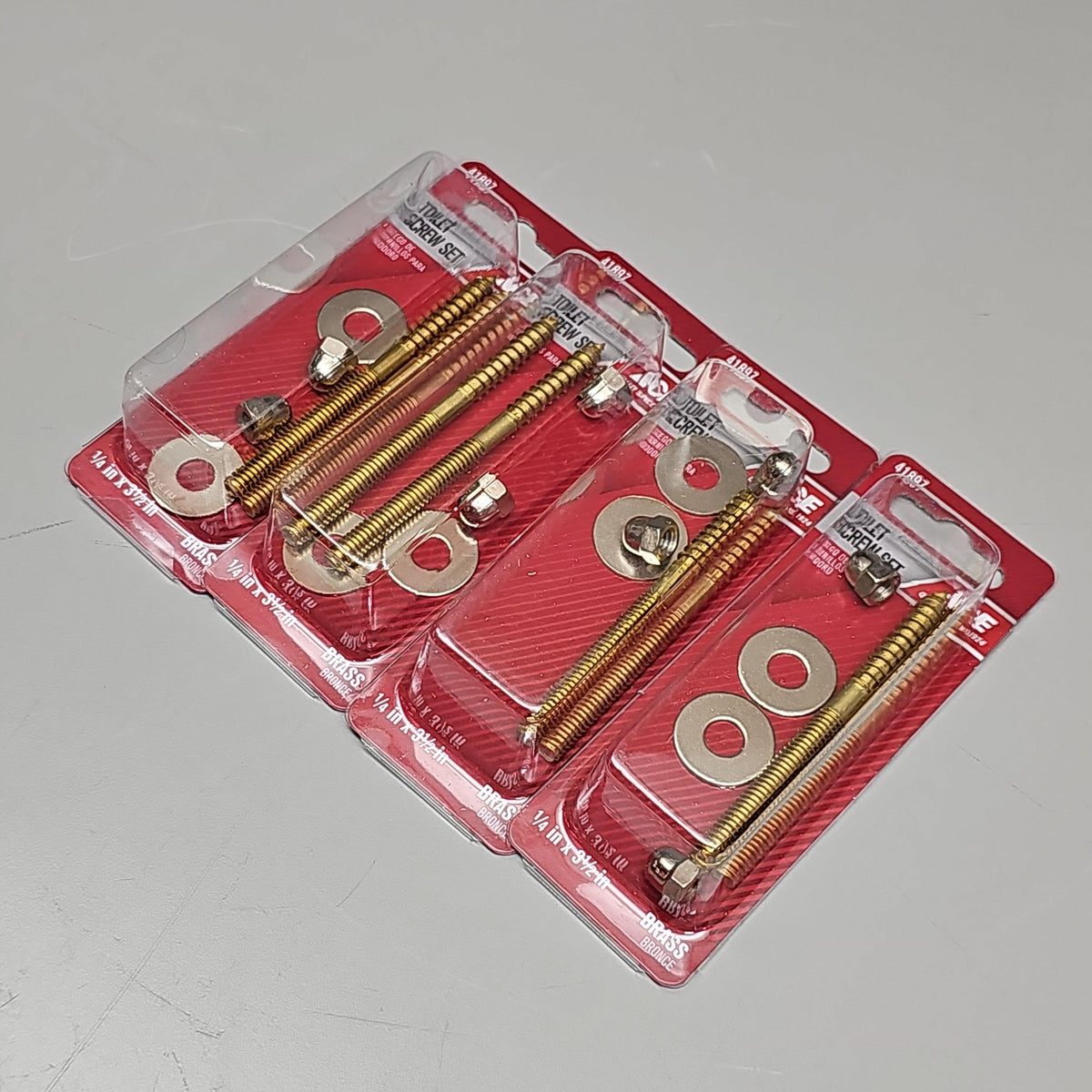 ACE HARDWARE Toilet Screw Set 12-Pk 1/4
