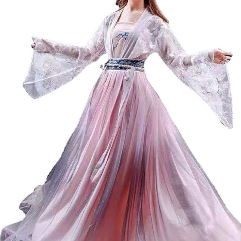 European and American Halloween Printed Dress with Long Sleeves - Women's Casual Womenswear