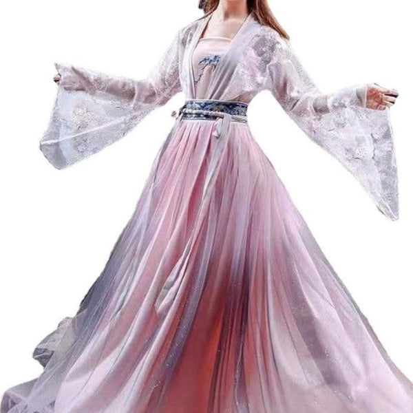 European and American Halloween Printed Dress with Long Sleeves - Women's Casual Womenswear