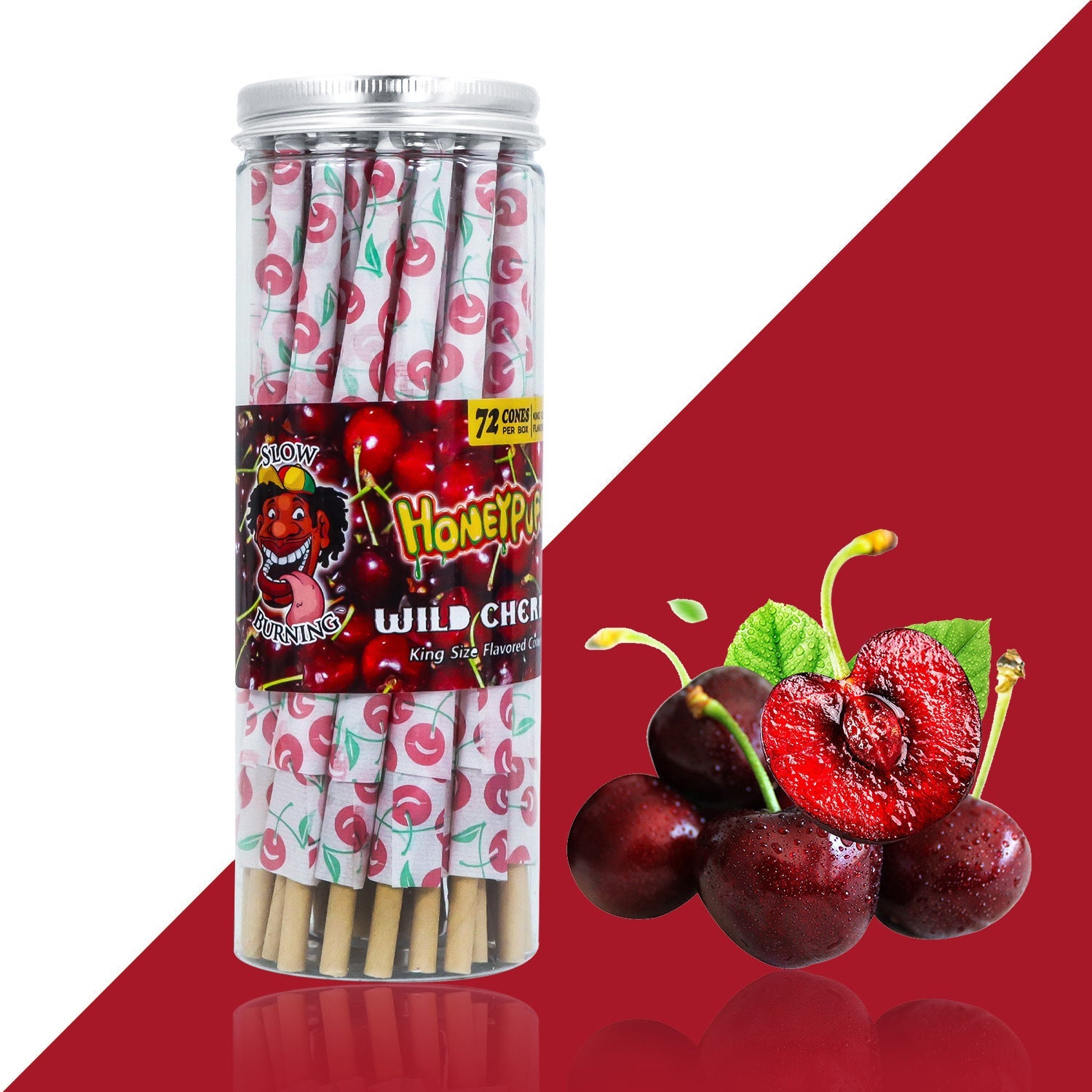 Cigarette roll paper fruit flavor horn tube 72 pack canned flavor paper