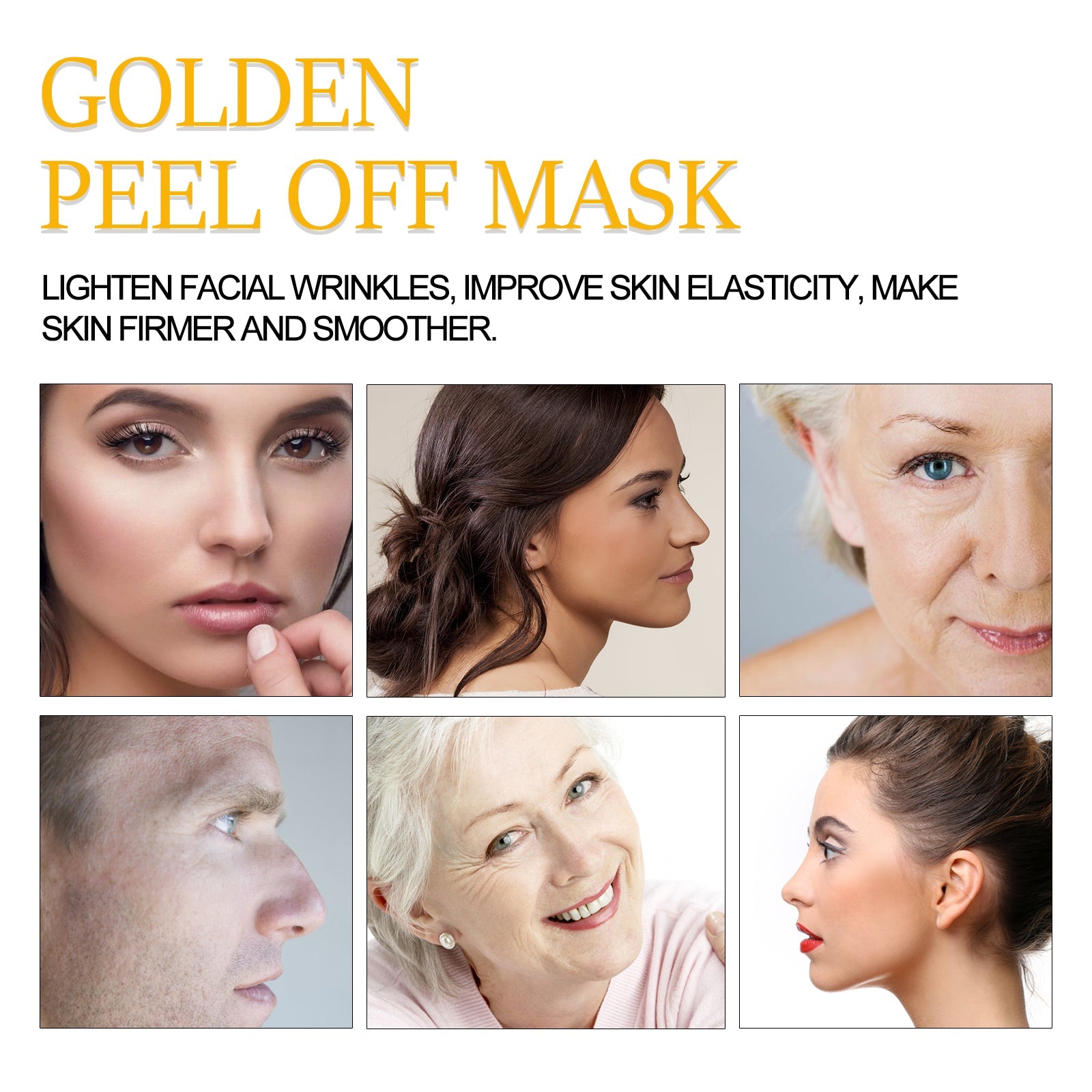 24k Gold Peel Mask Deeply Cleanses The Skin Of Blackheads, Pimples, Delicate Pores And Tighteners Skin Care