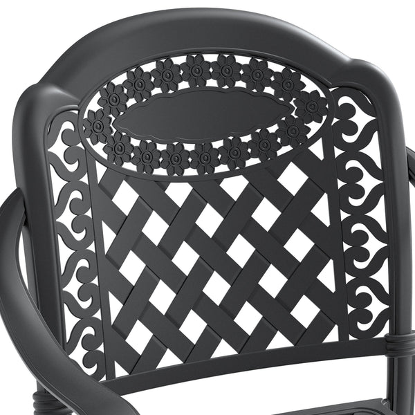 (Cushions In Random Colors)5-Piece Set Of Cast Aluminum Patio Furniture With Cushions - Gifts for You 'n Me