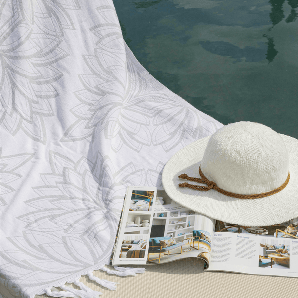 Turkish Towel | Single Set | Grey + White