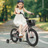 16-Inch Kids Bike with Basket and Adjustable Handlebar for 4-7 Years Old
