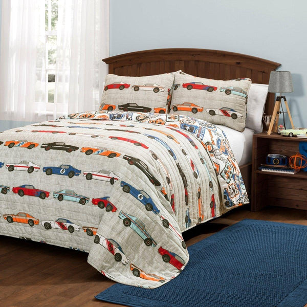 Race Cars Quilt Set