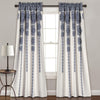 Stripe Medallion Light Filtering Window Curtain Set